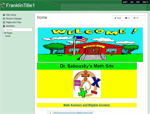 Tablet Screenshot of franklintitle1.wikispaces.com