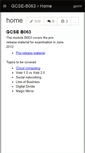 Mobile Screenshot of gcse-b063.wikispaces.com