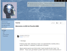 Tablet Screenshot of filosofiauned.wikispaces.com