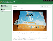 Tablet Screenshot of infinitesummer11.wikispaces.com