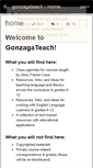 Mobile Screenshot of gonzagateach.wikispaces.com