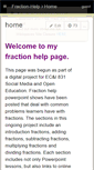 Mobile Screenshot of fraction-help.wikispaces.com