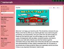 Tablet Screenshot of banksmath.wikispaces.com