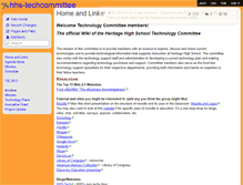 Tablet Screenshot of hhs-techcommittee.wikispaces.com