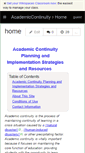 Mobile Screenshot of academiccontinuity.wikispaces.com