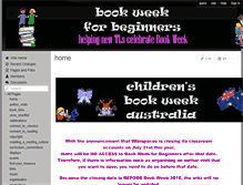 Tablet Screenshot of bookweek-for-beginners.wikispaces.com