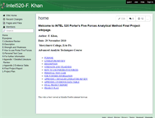 Tablet Screenshot of intel520fk.wikispaces.com