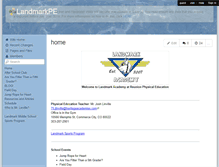 Tablet Screenshot of landmarkpe.wikispaces.com