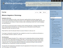 Tablet Screenshot of effective-technology-integration.wikispaces.com