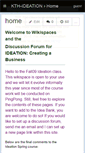 Mobile Screenshot of kth-ideation.wikispaces.com