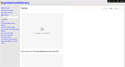 Desktop Screenshot of globalmedialiteracy.wikispaces.com