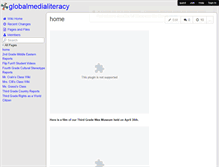 Tablet Screenshot of globalmedialiteracy.wikispaces.com