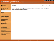 Tablet Screenshot of lastenkirjastokurssi.wikispaces.com