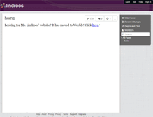 Tablet Screenshot of lindroos.wikispaces.com