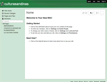 Tablet Screenshot of culturasandinas.wikispaces.com