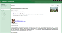 Desktop Screenshot of intellectualschools.wikispaces.com