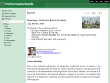 Tablet Screenshot of intellectualschools.wikispaces.com