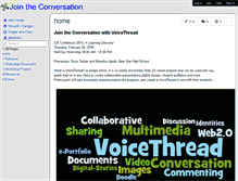 Tablet Screenshot of jointheconversation.wikispaces.com