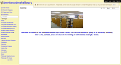 Desktop Screenshot of brentwoodmshslibrary.wikispaces.com