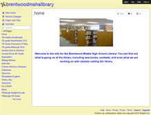 Tablet Screenshot of brentwoodmshslibrary.wikispaces.com