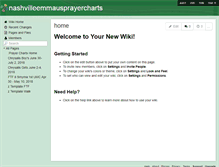 Tablet Screenshot of nashvilleemmausprayercharts.wikispaces.com