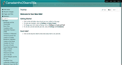 Desktop Screenshot of canadainthe20sand30s.wikispaces.com