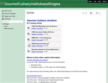 Tablet Screenshot of gourmetculinaryinstituteandsingles.wikispaces.com
