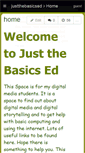 Mobile Screenshot of justthebasicsed.wikispaces.com