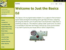 Tablet Screenshot of justthebasicsed.wikispaces.com