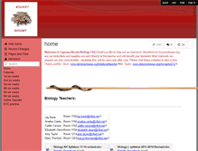 Tablet Screenshot of cypresswoodsbiology.wikispaces.com