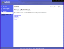 Tablet Screenshot of kuleza.wikispaces.com
