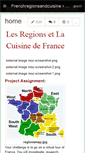 Mobile Screenshot of frenchregionsandcuisine.wikispaces.com
