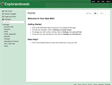 Tablet Screenshot of explorandoweb.wikispaces.com