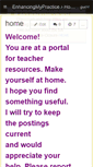 Mobile Screenshot of enhancingmypractice.wikispaces.com