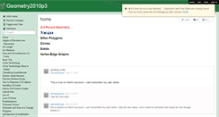Desktop Screenshot of geometry2010p3.wikispaces.com
