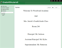 Tablet Screenshot of grade4mrsjarrett.wikispaces.com