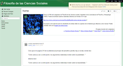 Desktop Screenshot of filosofiacienciassociales.wikispaces.com