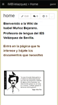Mobile Screenshot of imbvelazquez.wikispaces.com