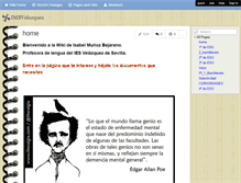 Tablet Screenshot of imbvelazquez.wikispaces.com