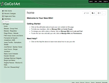 Tablet Screenshot of coco1art.wikispaces.com