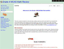 Tablet Screenshot of grade4mcasmathreview.wikispaces.com