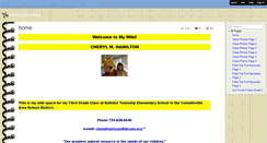 Desktop Screenshot of cherylmhamilton.wikispaces.com