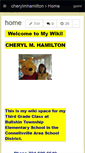 Mobile Screenshot of cherylmhamilton.wikispaces.com