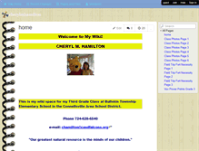 Tablet Screenshot of cherylmhamilton.wikispaces.com