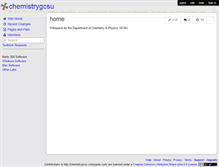 Tablet Screenshot of chemistrygcsu.wikispaces.com
