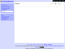 Tablet Screenshot of kbanderson.wikispaces.com