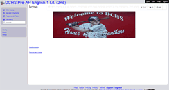 Desktop Screenshot of dchsenglish1-2.wikispaces.com
