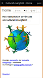 Mobile Screenshot of kulturelt-mangfold.wikispaces.com