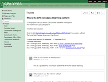 Tablet Screenshot of cpa-yyss.wikispaces.com