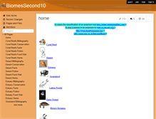 Tablet Screenshot of biomessecond10.wikispaces.com